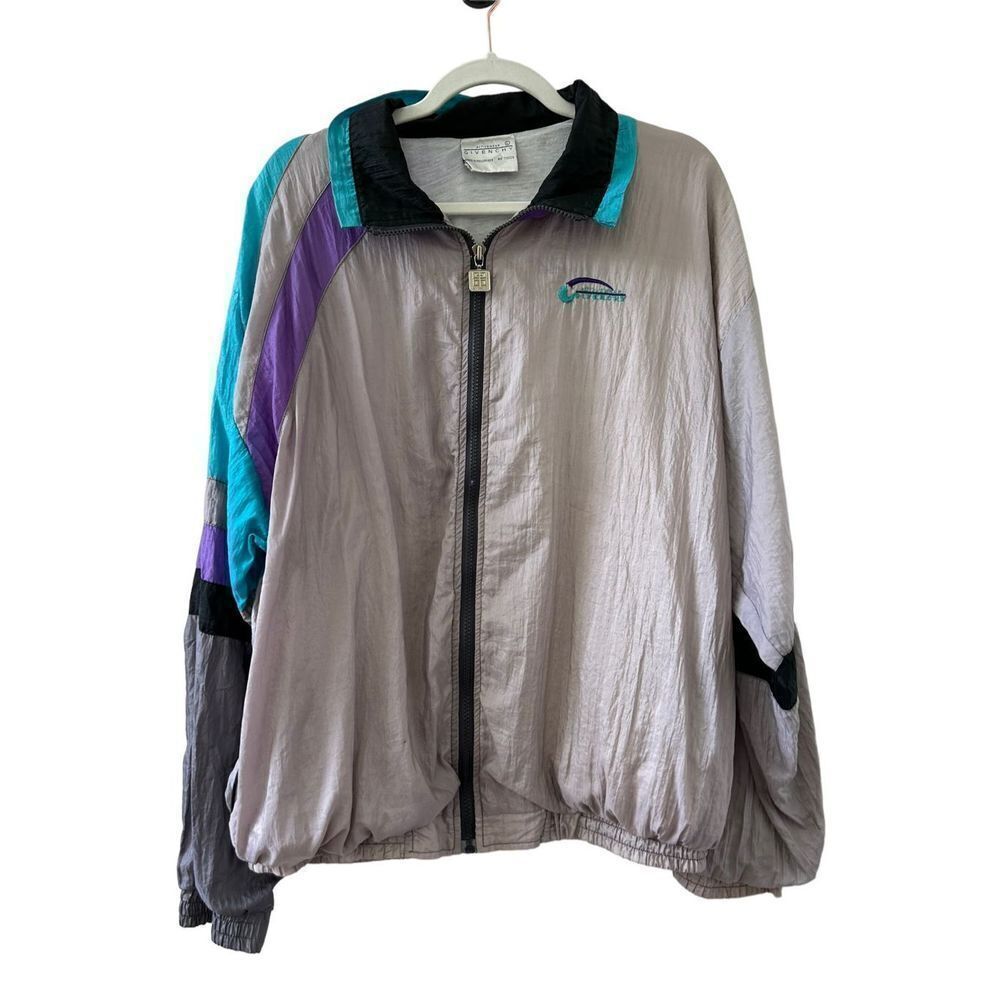 Vintage Givenchy Men's Multicolor Activewear Windbreaker Jacket Size Large